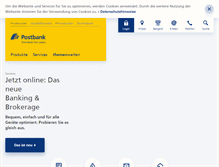 Tablet Screenshot of postbank.de