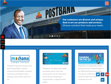 Tablet Screenshot of postbank.co.ke